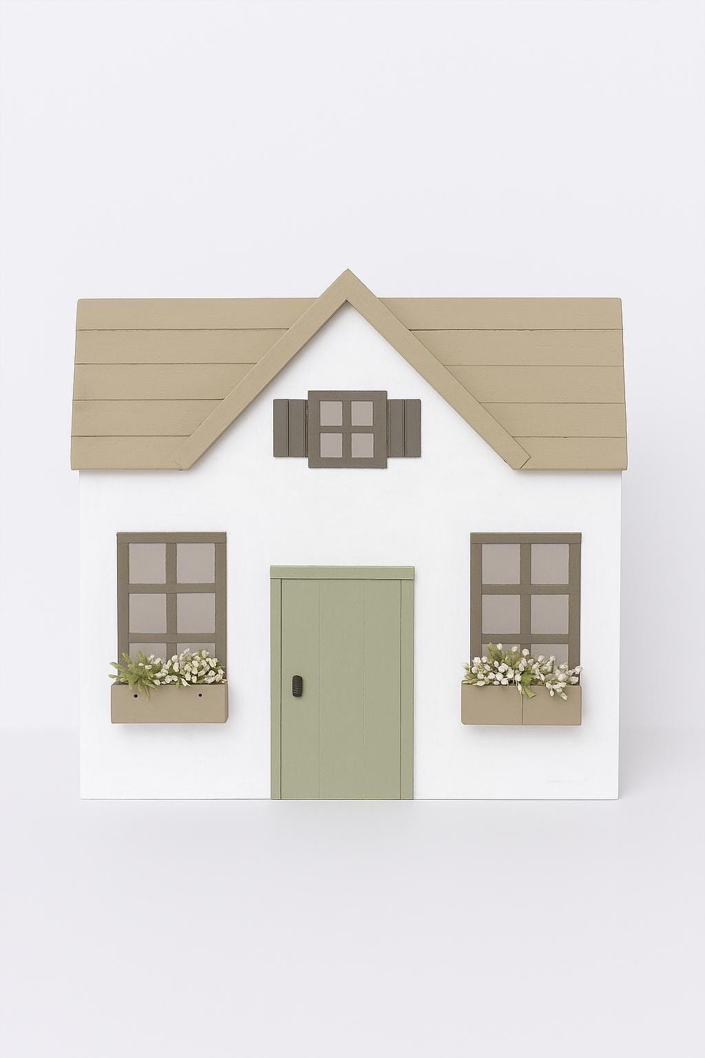 Cajita de madera decorativa | Caja de recuerdos 27x27 cm | Regalo bebé – decoración habitación infantil – estilo neutro natura