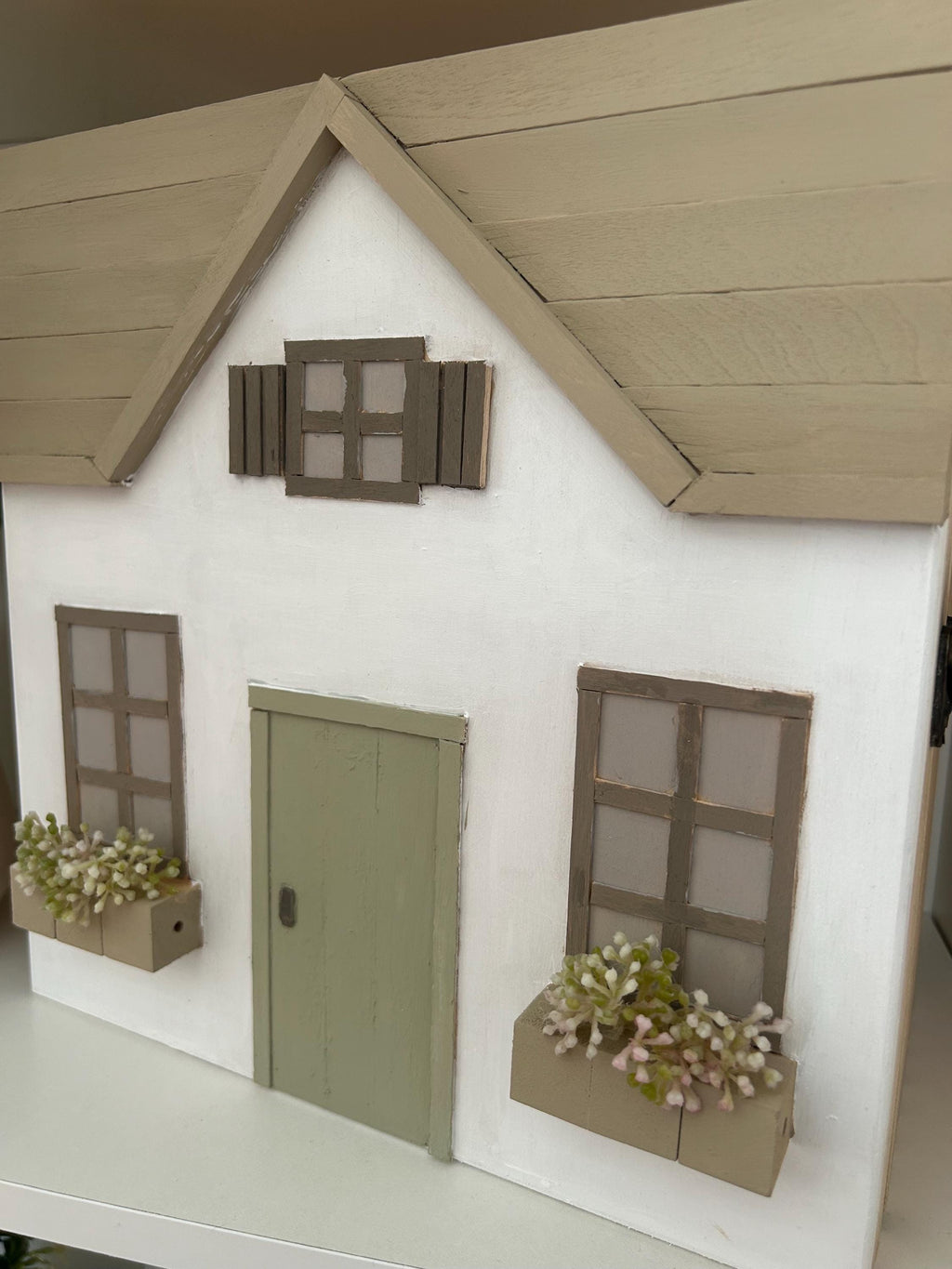 Cajita de madera decorativa | Caja de recuerdos 27x27 cm | Regalo bebé – decoración habitación infantil – estilo neutro natura