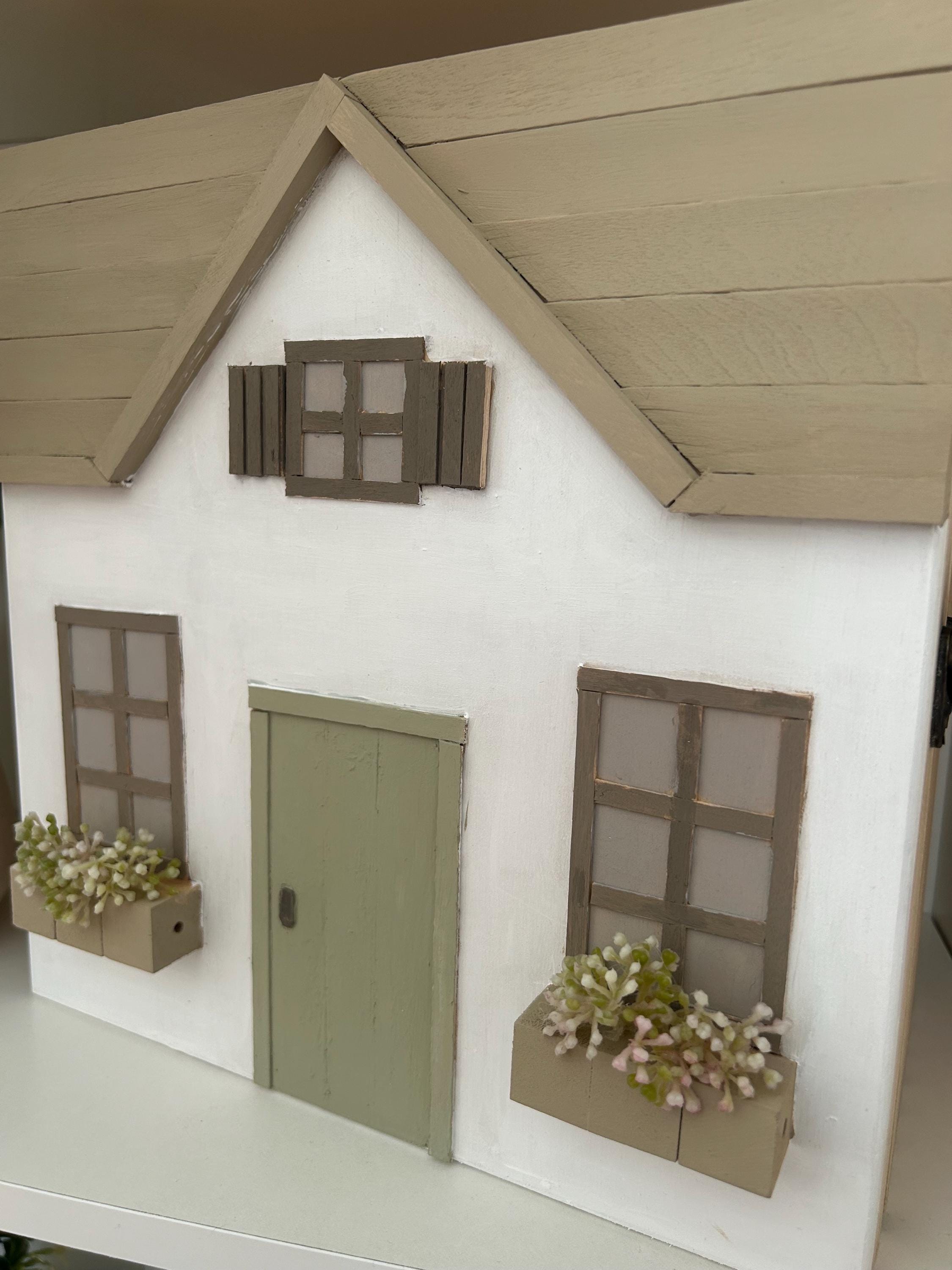 Cajita de madera decorativa | Caja de recuerdos 27x27 cm | Regalo bebé – decoración habitación infantil – estilo neutro natura