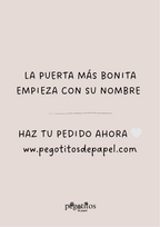 Nombre personalizado en madera para puerta infantil