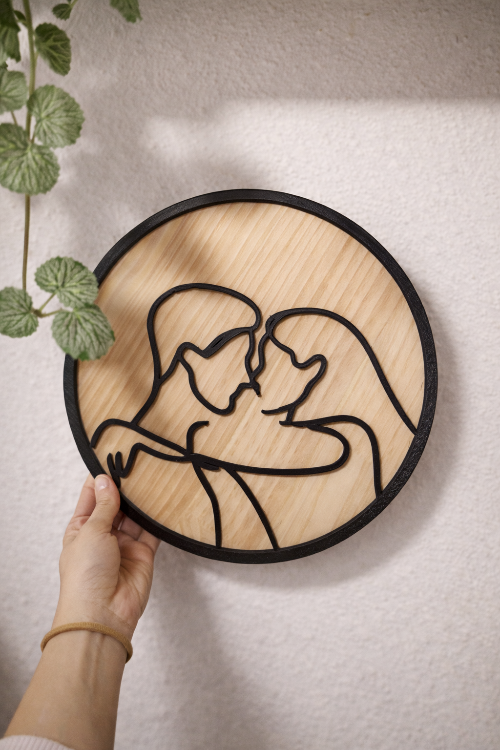 Cuadro decorativo “Abrazo” – Edición San Valentín