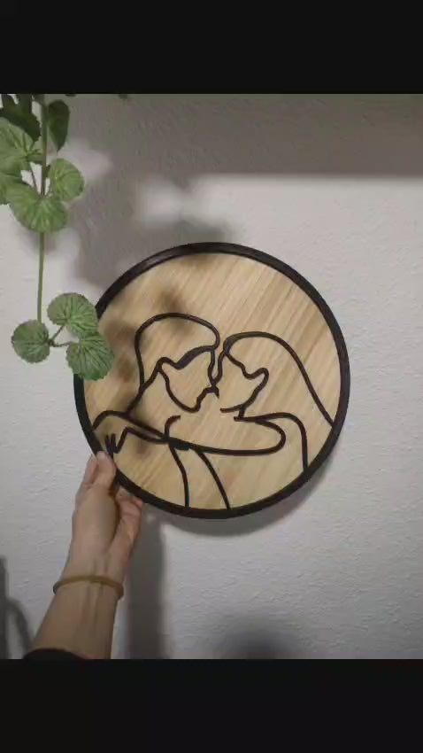 Cuadro decorativo “Abrazo” – Edición San Valentín
